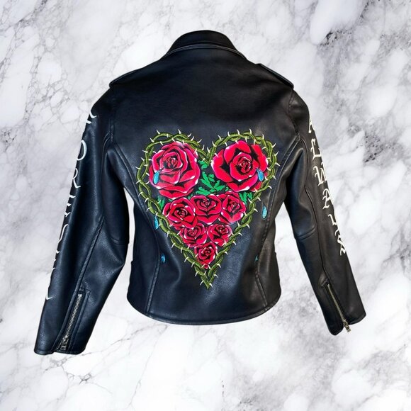 UNIF Forever Moto Jacket in Black - Picture 1 of 12